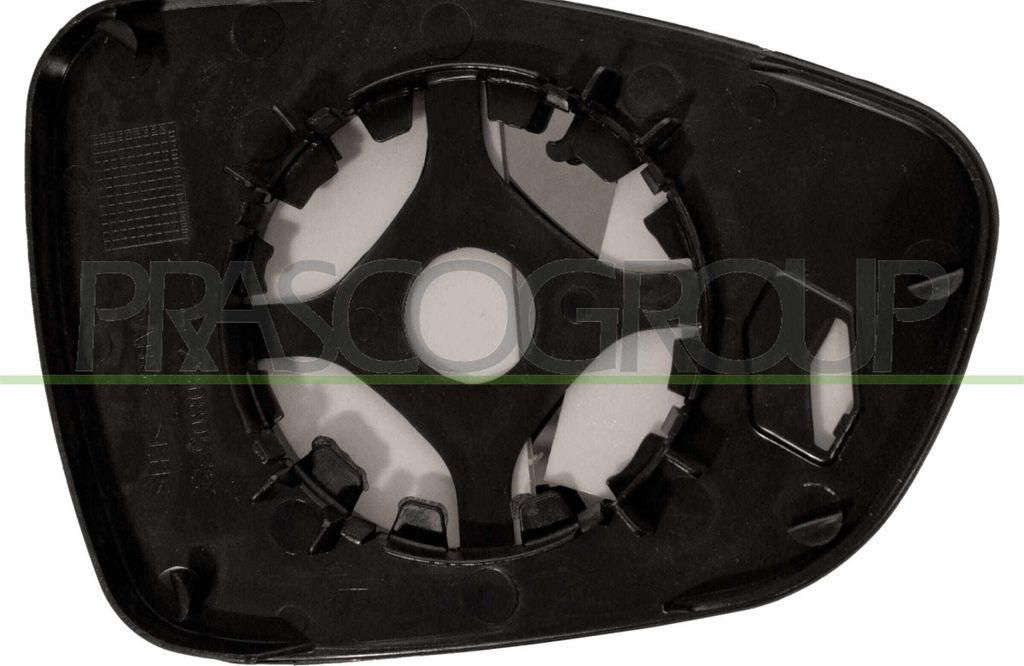 PRASCO Spiegelglas Außenspiegel Links für CITROËN C3 II (SC) Konvex unGetönt CI3247504