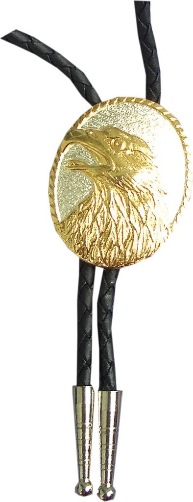 Bolo Tie Adlerkopf Western Cowboy Krawatte Bolotie Westernkrawatte Westernschmuck Halsband Lederband