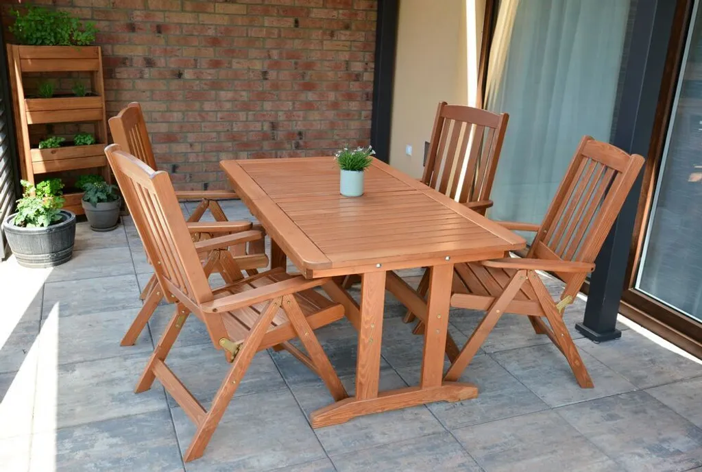 Table de jardin LUISA extensible pour optimiser l'espace de terrasse - 6