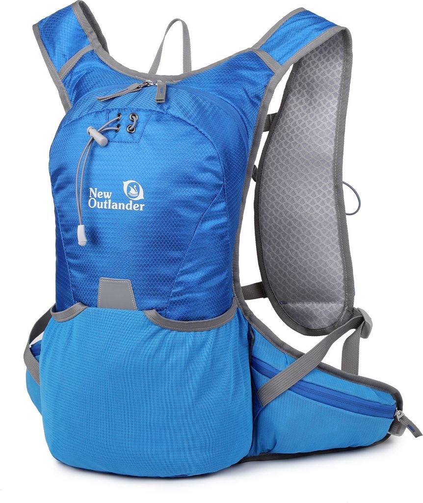 Hiking Necessities 12L Trekking-Rucksack Wasserabweisend zum Laufen & Camping Brustgurt Verstellbar Reflektierendes Design Leicht