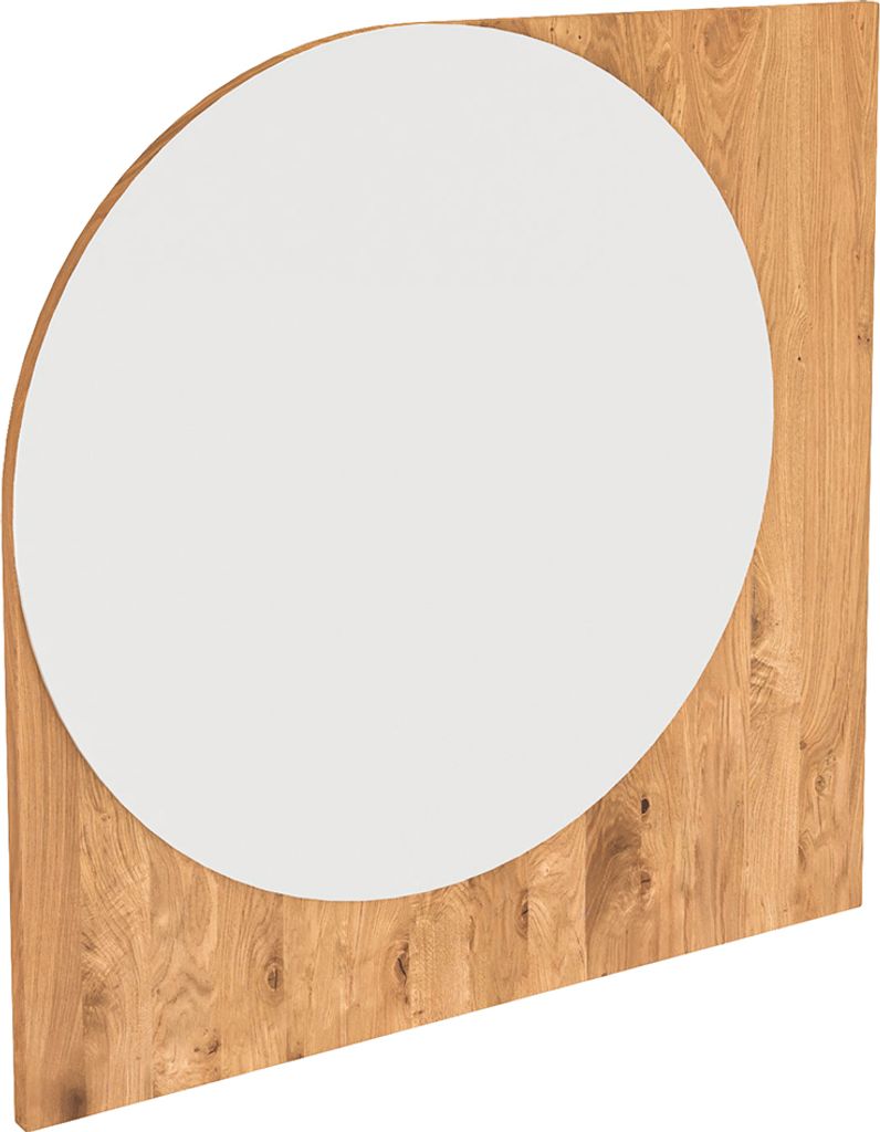 Wandspiegel 65 cm breit, Eiche massiv geölt, PORI-165