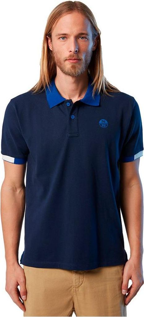 Polo herren NORTH SAILS kurzärmliges Hemd mit Kragen und Knöpfen Artikel 692400 SS-Polo mit Grafik, IT XL - EU L - USA M, Cotone 95%,Elasthan 5%