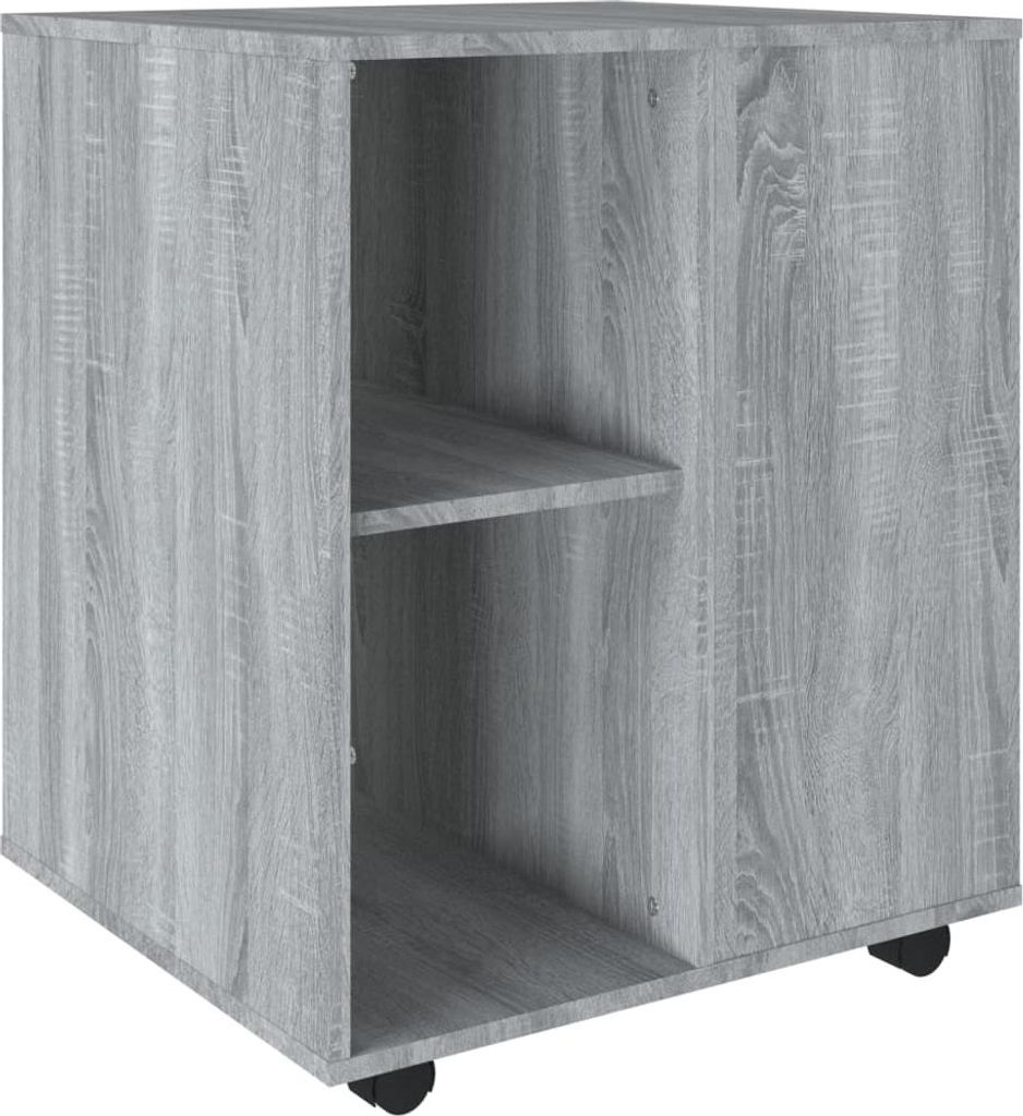 vidaXL Rollschrank Grau Sonoma 60x53x72 cm Holzwerkstoff