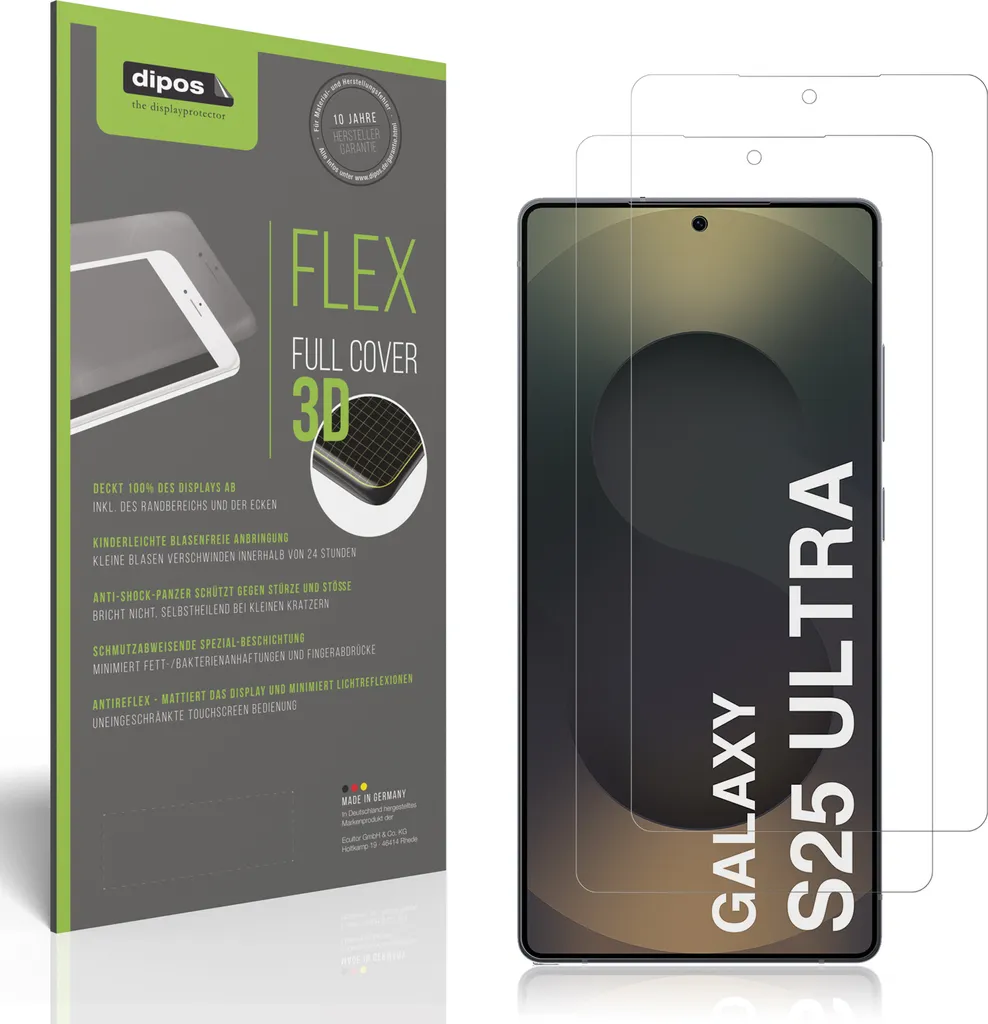 Analisi 2x Pellicole Samsung S25 Ultra Enterprise - Anti-Shock Opaca