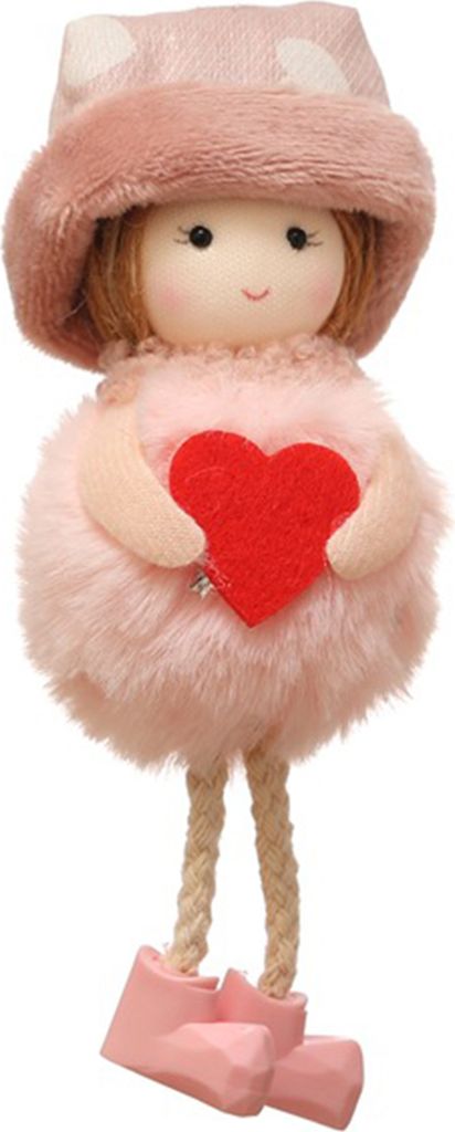 Girl Decor kreative lockere Stoffzubehör Accessoires Weihnachtsbaum Ornament für Zuhause-Rosa