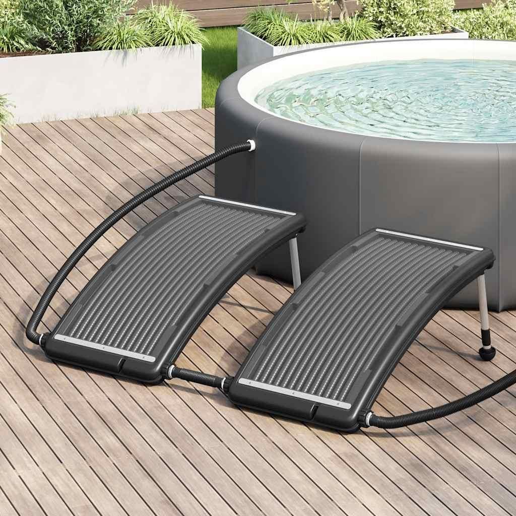 vidaXL Zakřivené solární panely pro bazén 2 ks 110x65 cm Obrázek produktu 