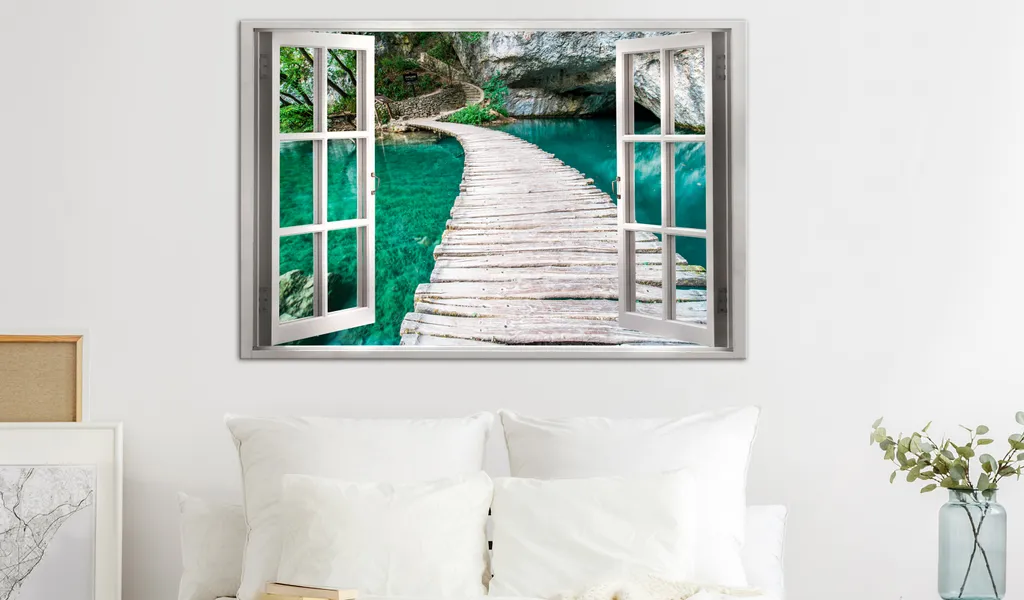 Tableau intissé moderne 120x80 cm - Impression haute définition paysage