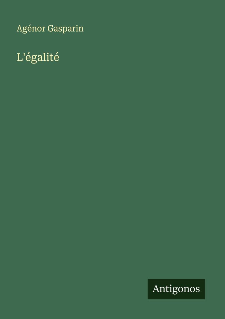 L'égalité