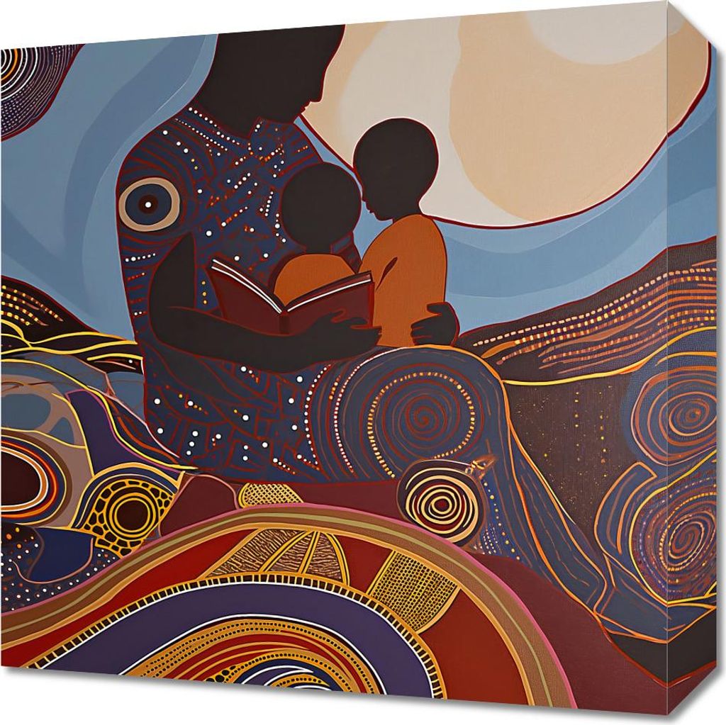 Bild 40x40cm Geschichten der Vorfahren