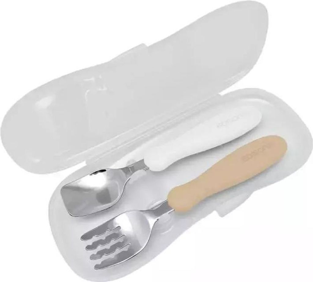 Besteck mit Etui milk/potato (Babyartikel - Teller und Besteck)