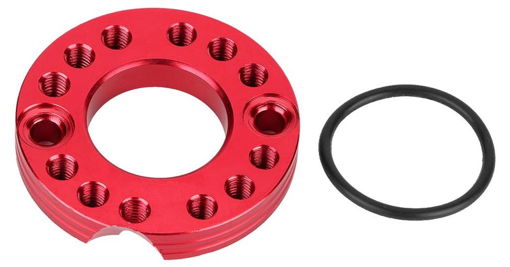 28 mm CNC-Vergaserregler, Vergaser-Einlassverteiler-Laufplatte für Pit Dirt Bike (rot)