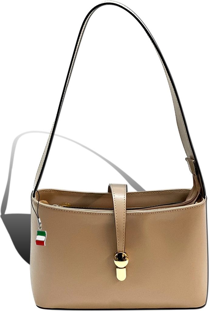 Florence Damen Umhängetasche Leder Tasche beige D2OTF836C1