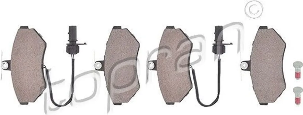 Plaquettes de frein avant TOPRAN 109 468 pour A4 8E et Passat 3B