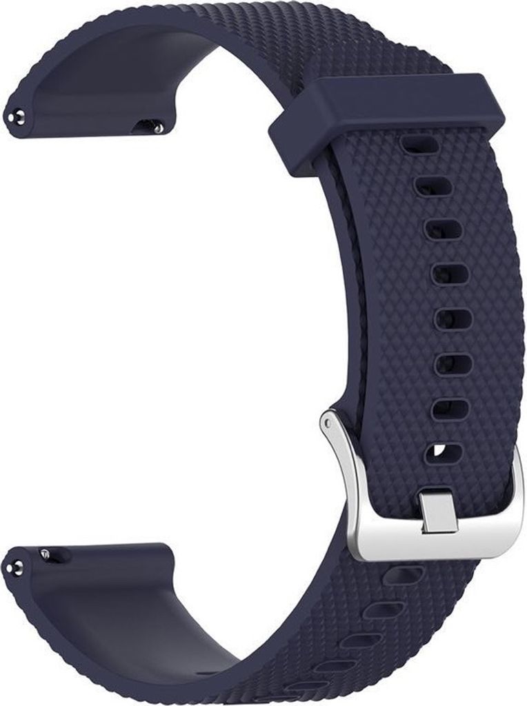 BStrap Silicone Land Armband für Garmin Vivoactive 3, dark blue