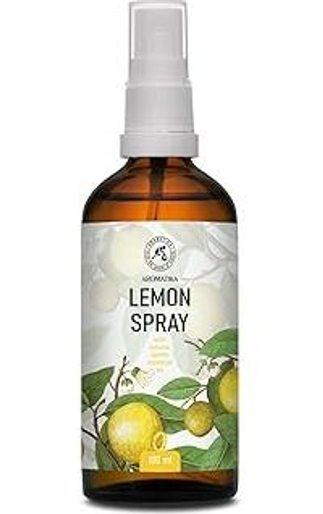 Zitrone Aromaspray 100 ml - Aromaspray mit Ätherischem Zitronenöl - Aromatherapie Raumspray - Spray zur Aromatisierung der Luft - Raumnebel - Kis...