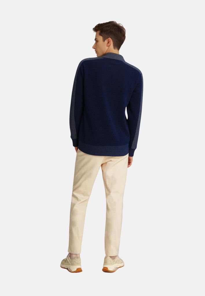 Hajo Pullover Chenille Strickpullover Troyer