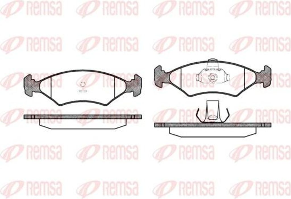 REMSA 0119.10 Bremsbelagsatz, Scheibenbremse OE 1010503 kompatibel mit Courier, Escort, Fiesta, Puma