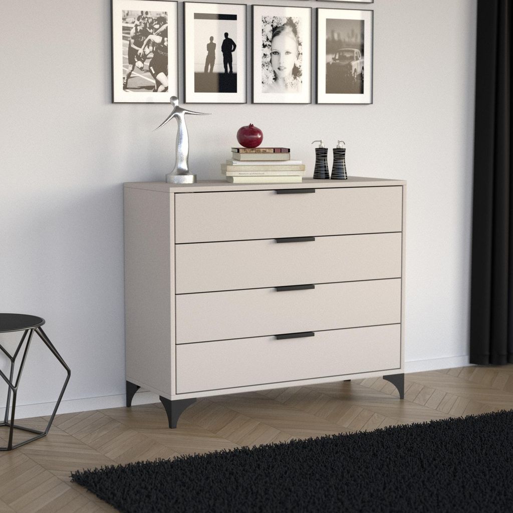 BEAUTYSOFA Kommode Home 100cm Kaschmir, modernes Sideboard Produktbild 