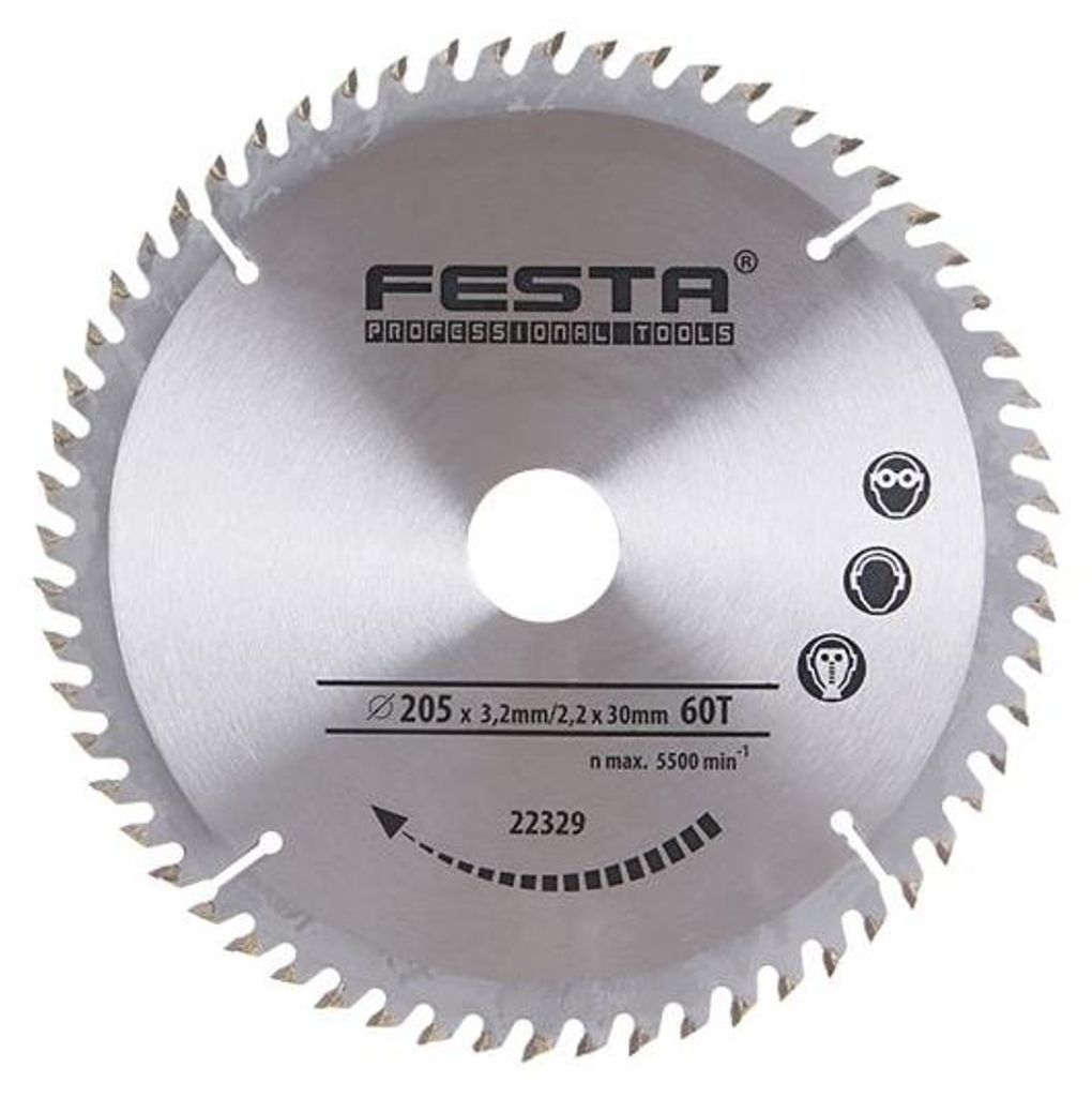 Sägeblatt FESTA 22329 SK 205/3,2/30 mm 60 Zähne Produktbild 