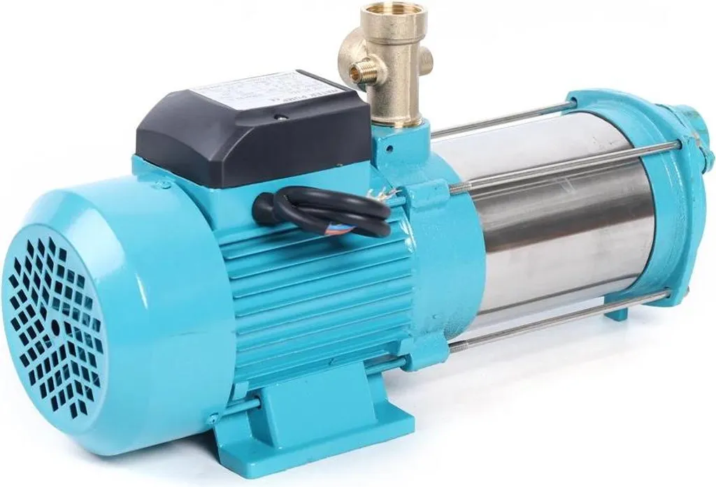 Pompe centrifuge MC-6SA 1300W en acier inox avec manomètre - 4000 l/h
