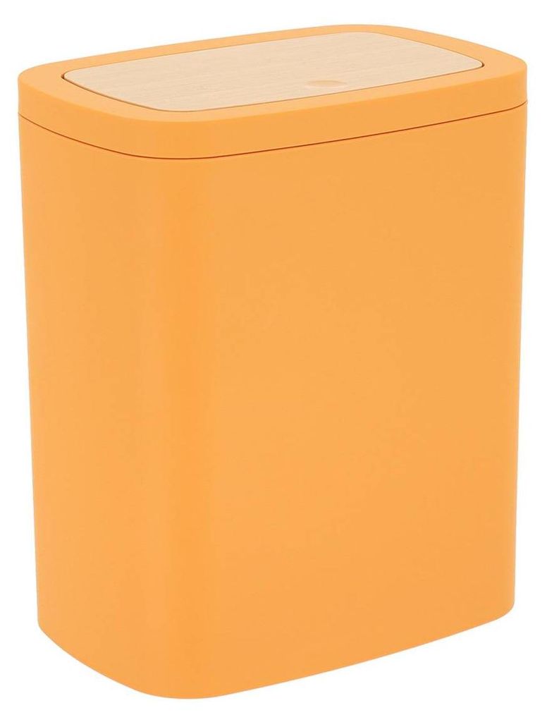 Abfallbehälter abs rubber + pvc facon bambus 5l - senf - Tendance