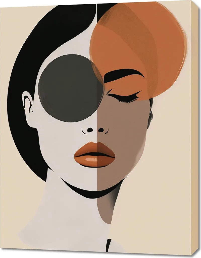 Tableau Image 70 x 90 cm Les deux facettes de la beauté - Déco Murale