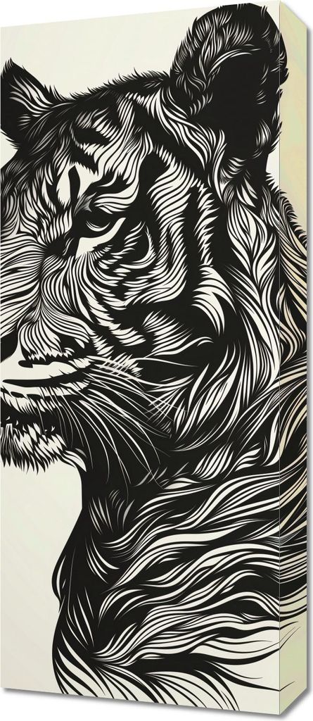 Bild 30x70cm Tigerpfiff