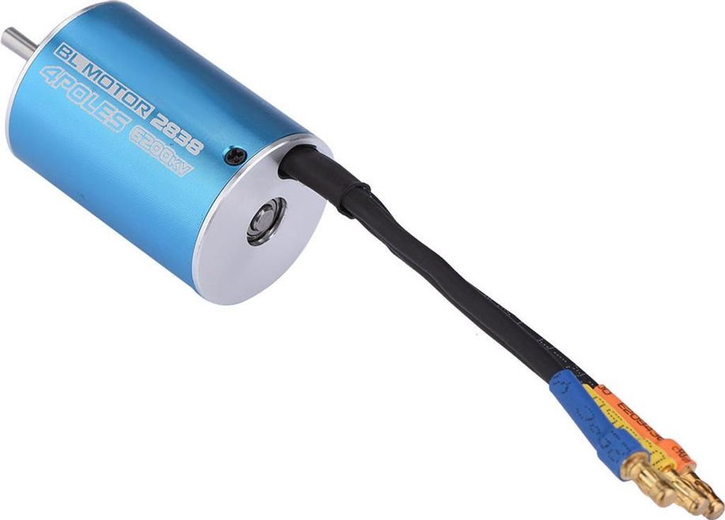 SURPASSHOBBY 4 Poles 2838 6200KV Brushless Motor for 1/12 1/14 RC Car Accessory (6200KV)