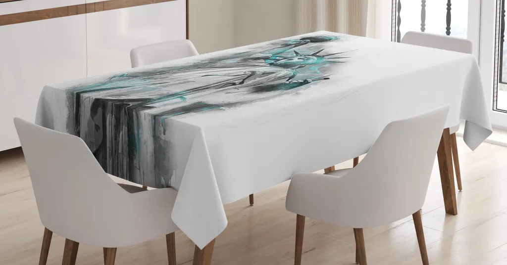 Tovaglia Moderna 140x170 ABAKUHAUS Lady Liberty - Arte Geometrica Chic