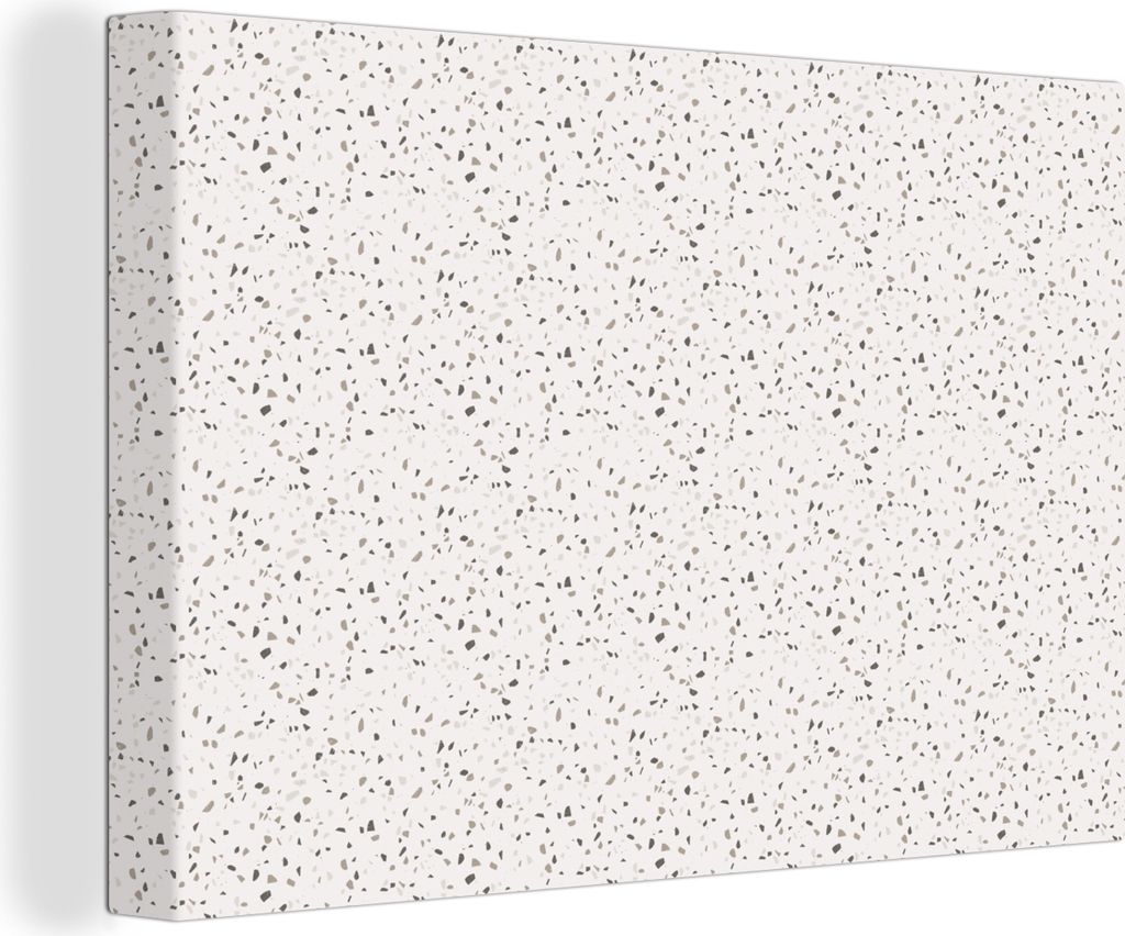 OneMillionCanvasses - Leinwandbilder - 150x100 cm, Muster - Terazzo - Textur, Wandbilder Kunstdruck Wanddekoration - Foto auf Leinwand - Gemälde...