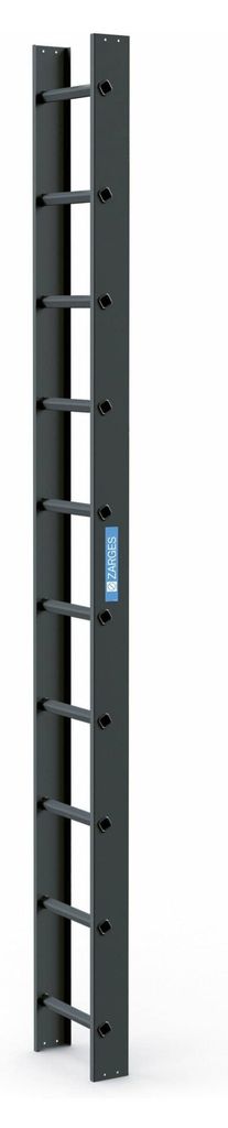 Zarges Dachleiter 10 Sprossen anthrazitgrau