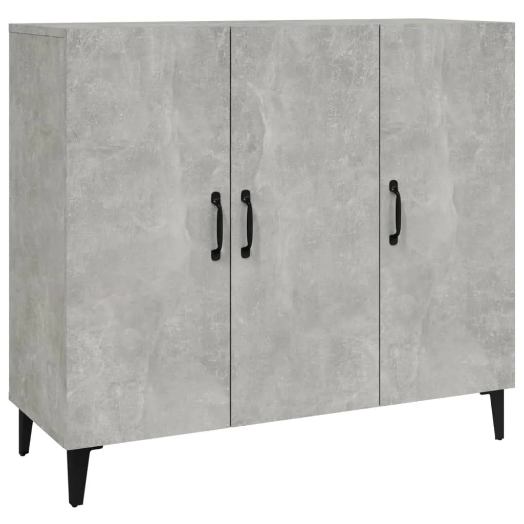 SYFAX™ Credenza Grigio Cemento 90x34x80 cm in Legno Multistrato