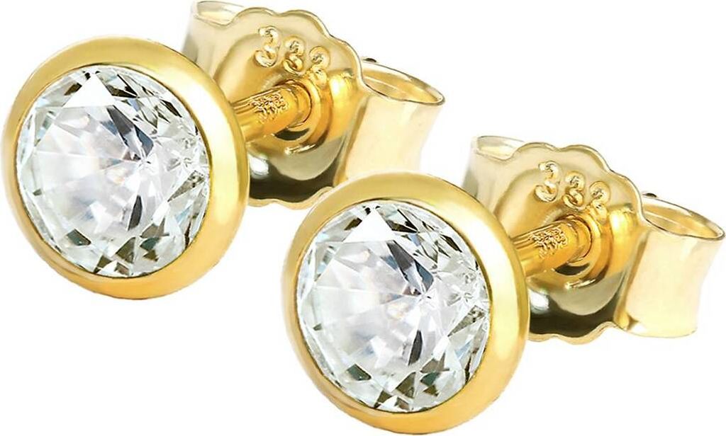 Paar Ohrstecker 5,0mm Gelbgold 333 8 Karat Gold Ohrringe Produktbild 