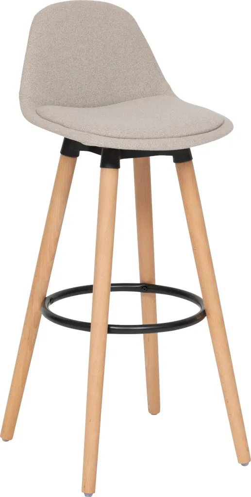 Tabouret de bar beige pour coin repas moderne et cuisine américaine