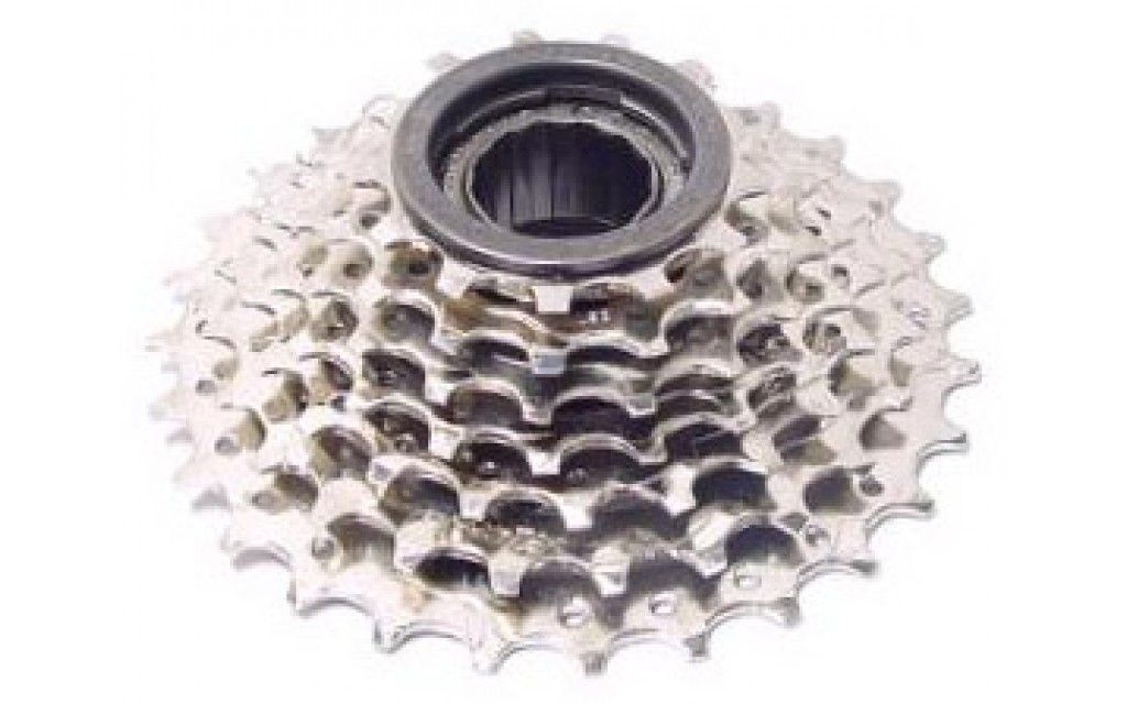 SunRace MFM30 Schraubkranz Zahnkranz 7-fach,13-28 Zähne, chrome