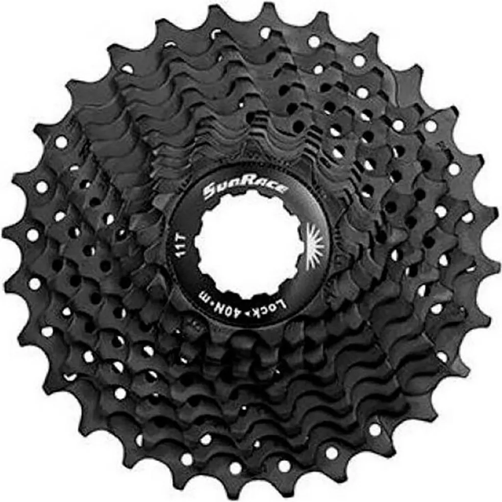 SunRace CSRS3EAS Cassette 11 Vitesses 11-28z Noir pour Vélo de Route