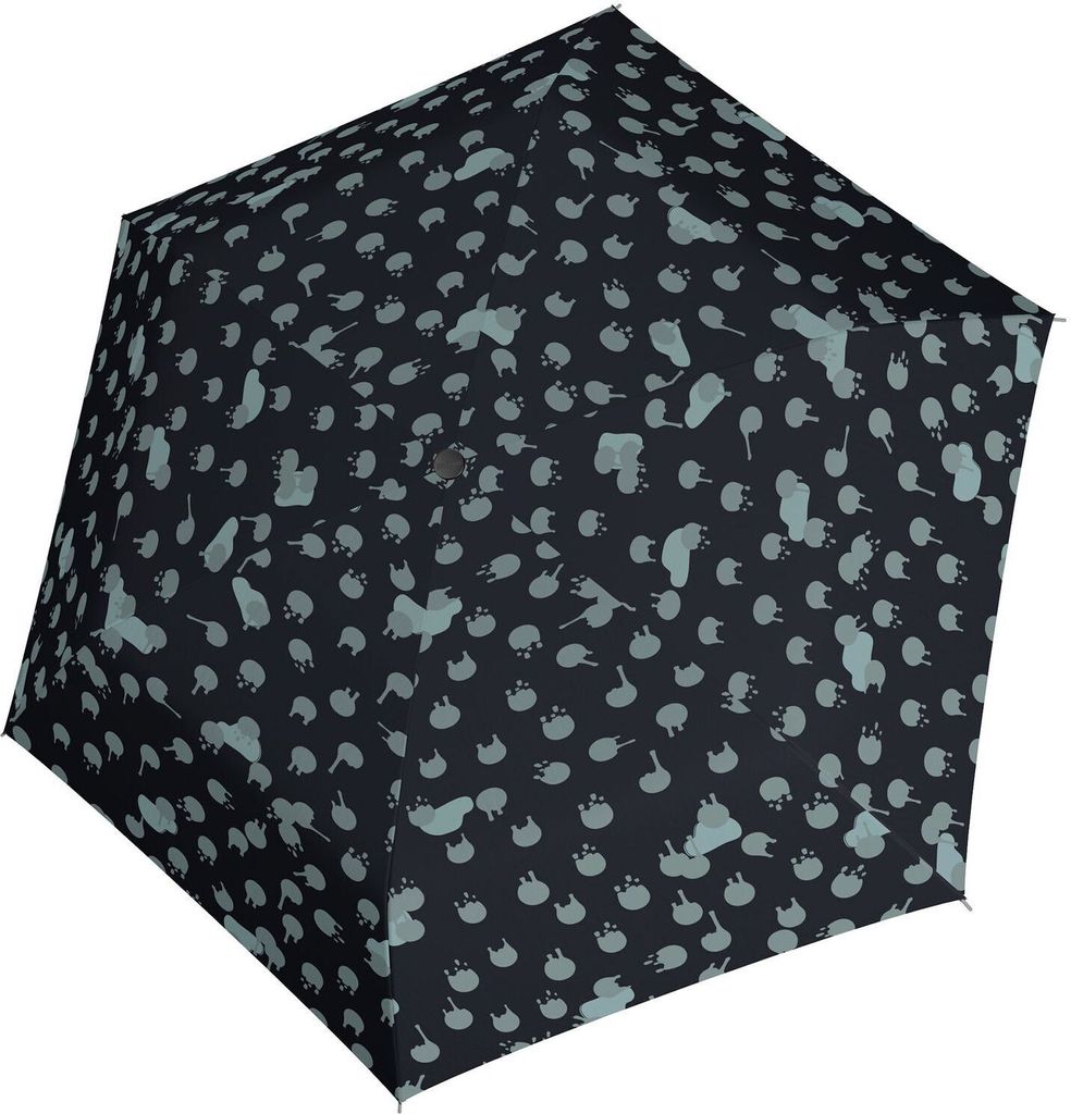 Knirps US.050 Ultra Light Slim Rainy Day Black Regenschirm