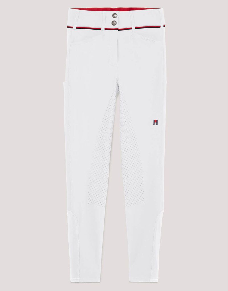 Tommy Hilfiger Equestrian Reithose Damen Full-Grip Damenreithose TH Optic White XS