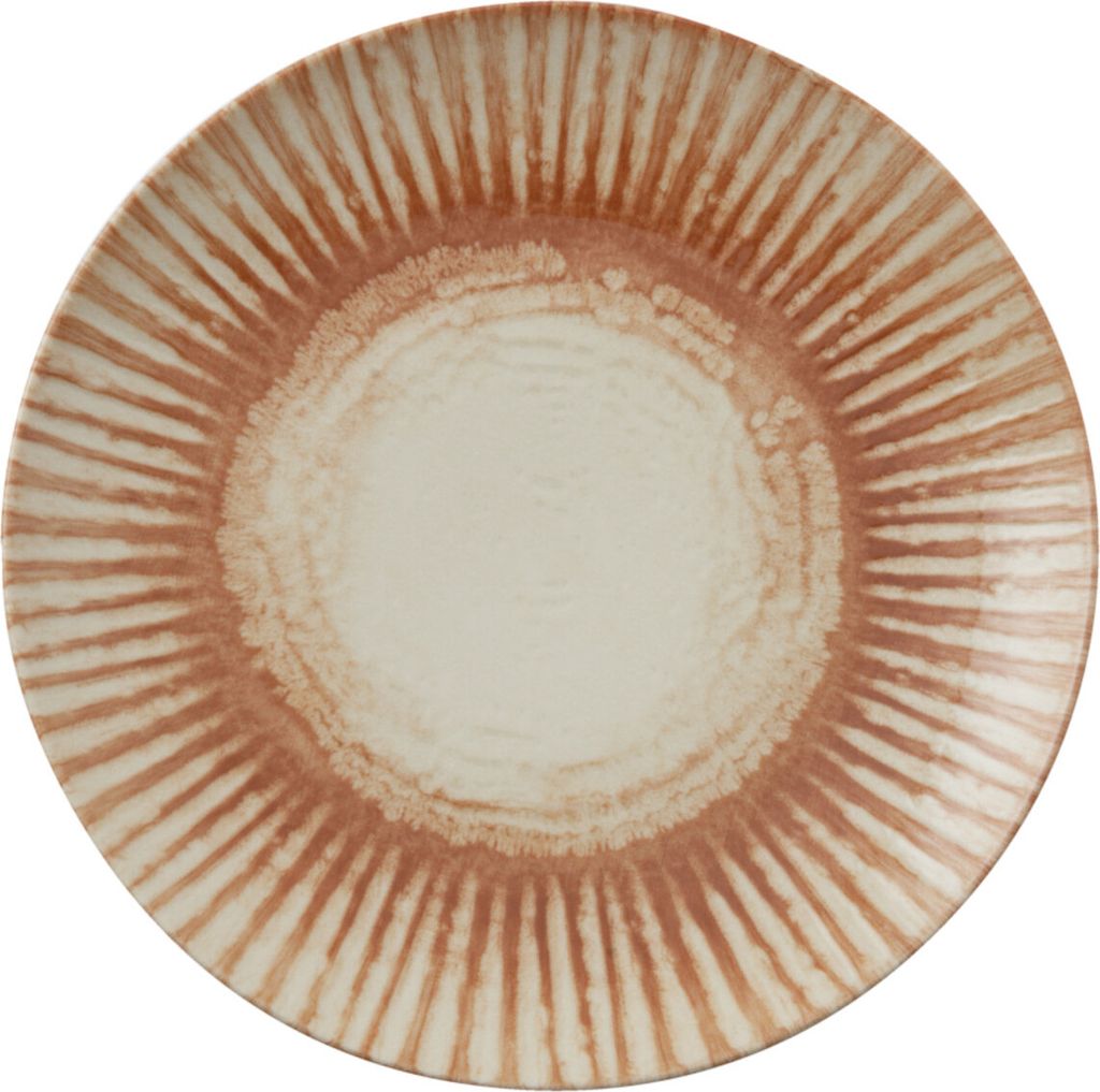 Teller fl 20cm Sunlight Red (Stoneware)