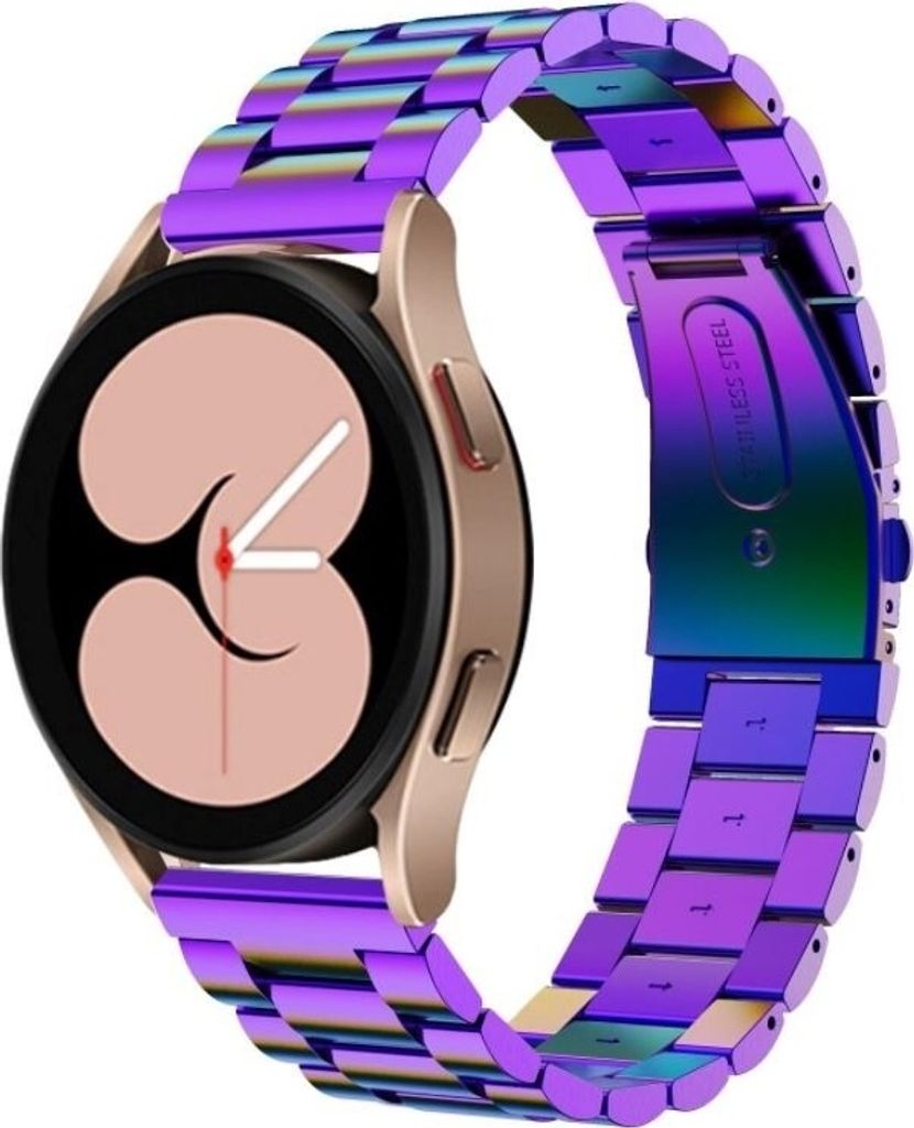 Strap-it Stahlarmband - Kompatibel mit Samsung Galaxy Watch Armband 42mm Ersatzarmband Edelstahl - Faltschließe - Hochwertiges Material - für Sma...