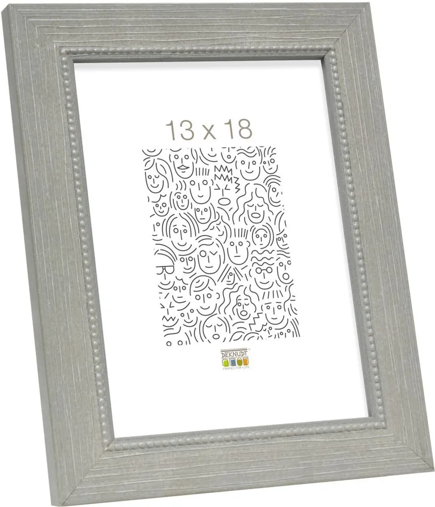 Cornice Portafoto 13x13 S46KF7 Grigio Perla - Design in Legno