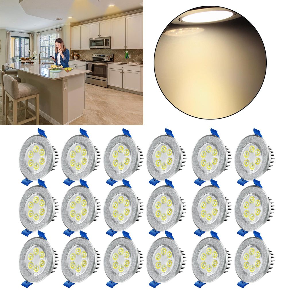 VA-Cerulean inbouwspots, 20 x 3W LED, 230V. Inbouwspots Productafbeelding 