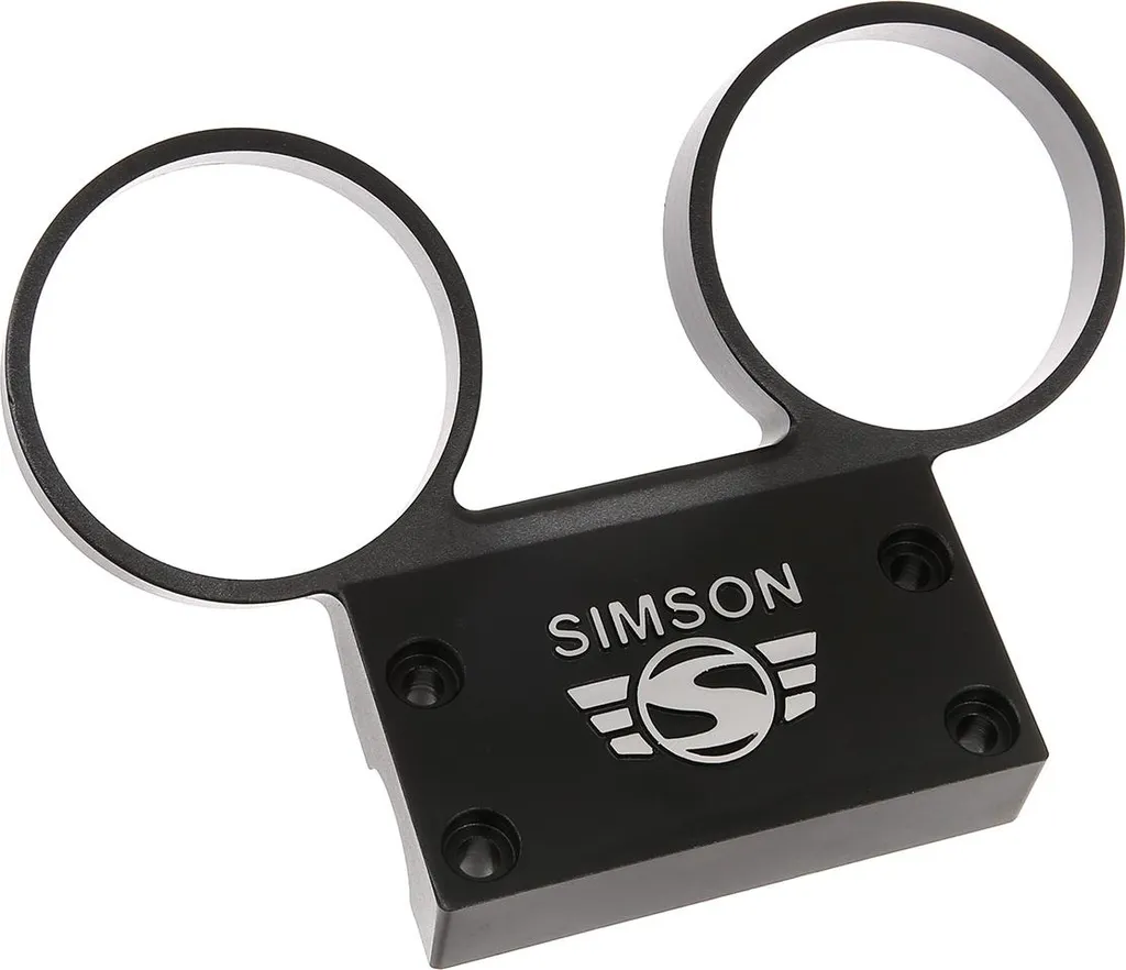 Support Compteur 60mm Noir pour Simson S50 S51 S53 S70 S83 - Logo Sublime