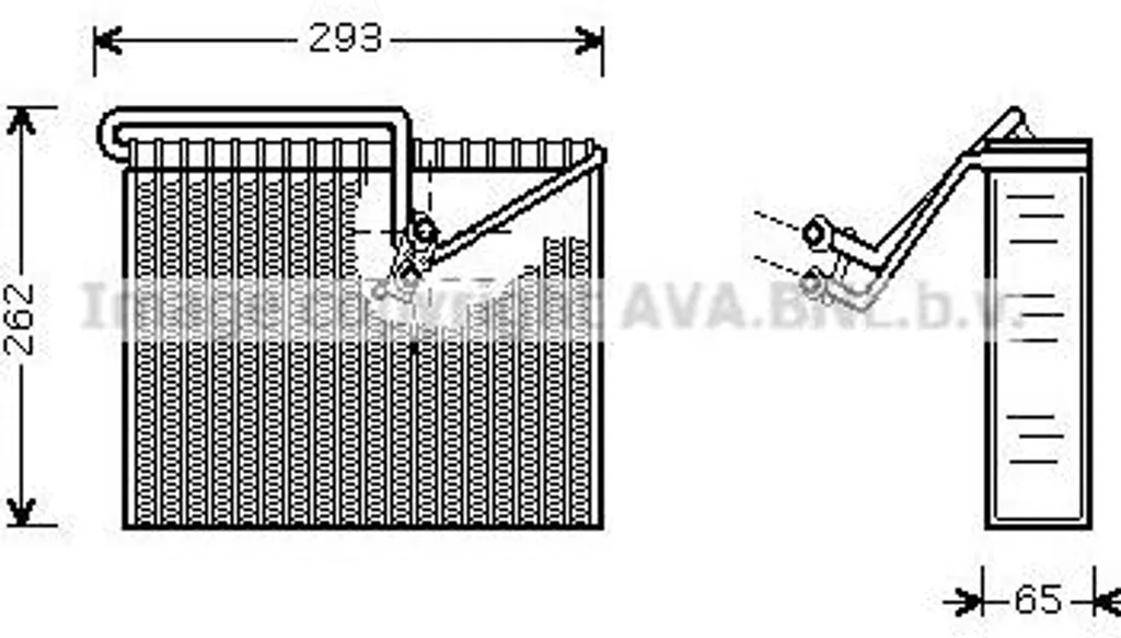 Réparez votre clim avec l'évaporateur AVA OLV372 pour Astra et Zafira
