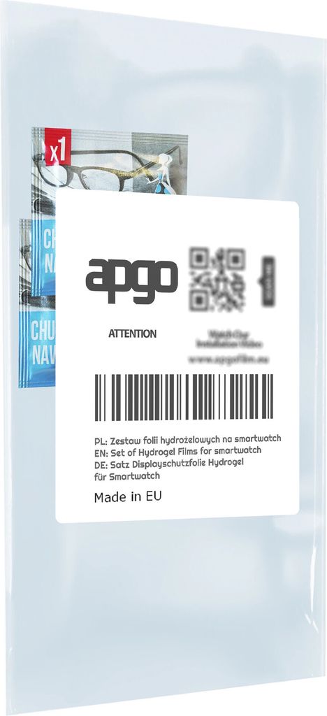 apgo 3 Stück Schutzfolie, klar, kompatibel mit with a Produktbild 