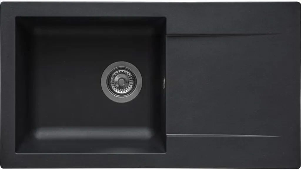 Lavello di Lusso STRADOUR EINNA Nero Glitterato SMC - Design d'Elite
