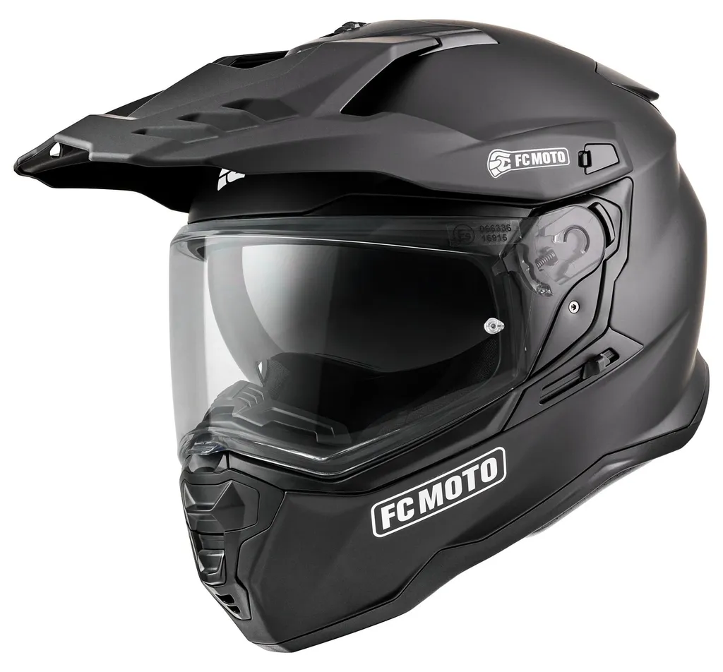 Casque de moto cross XP-22S FC-Moto pour Enduro et Tout-terrain Noir Mat