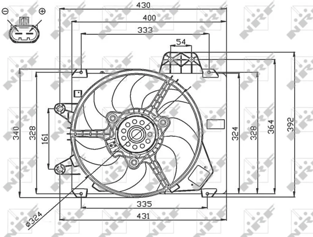 Ventilateur moteur NRF 47750 haute performance pour Punto OE 7740875
