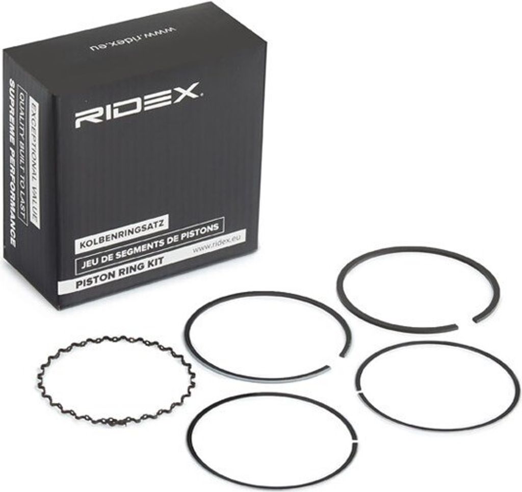 RIDEX 444P0097 Kolbenringsatz Kolbenringe für SMART Produktbild 