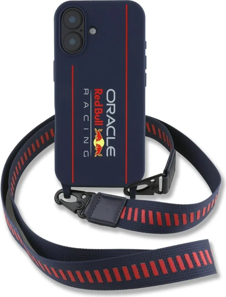 Cover iPhone 16 Red Bull Racing MagSafe - Design Vertical Logo Navy - 2